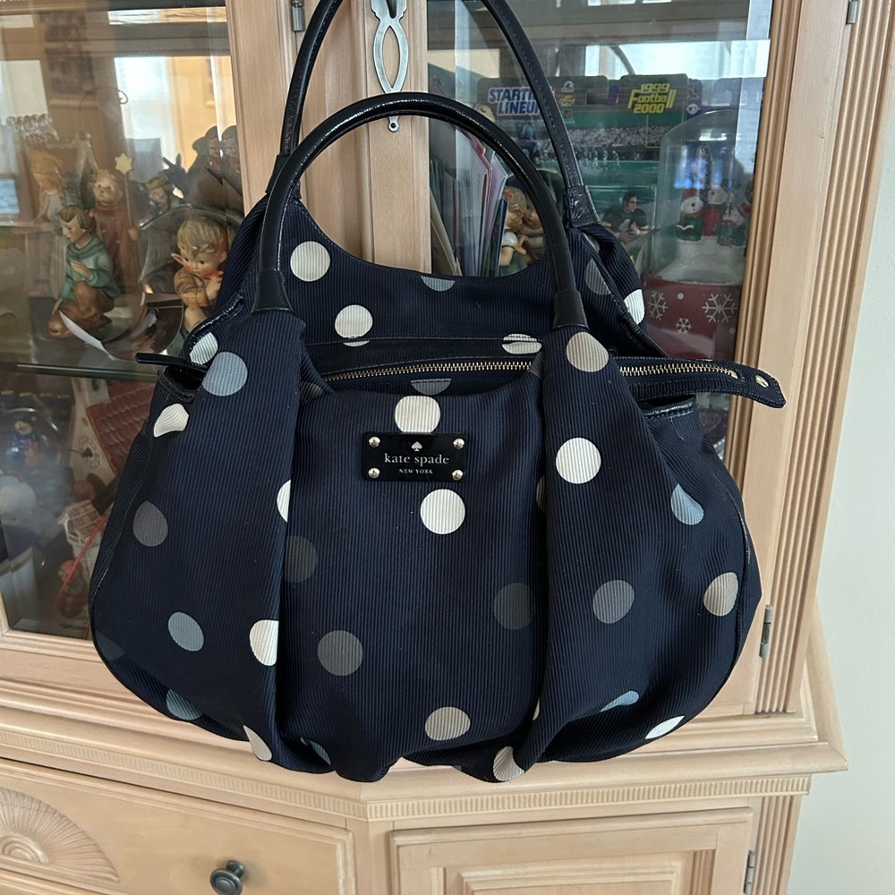 Kate Spade  EUC storybook lining Black Polka Dot Women's Bag